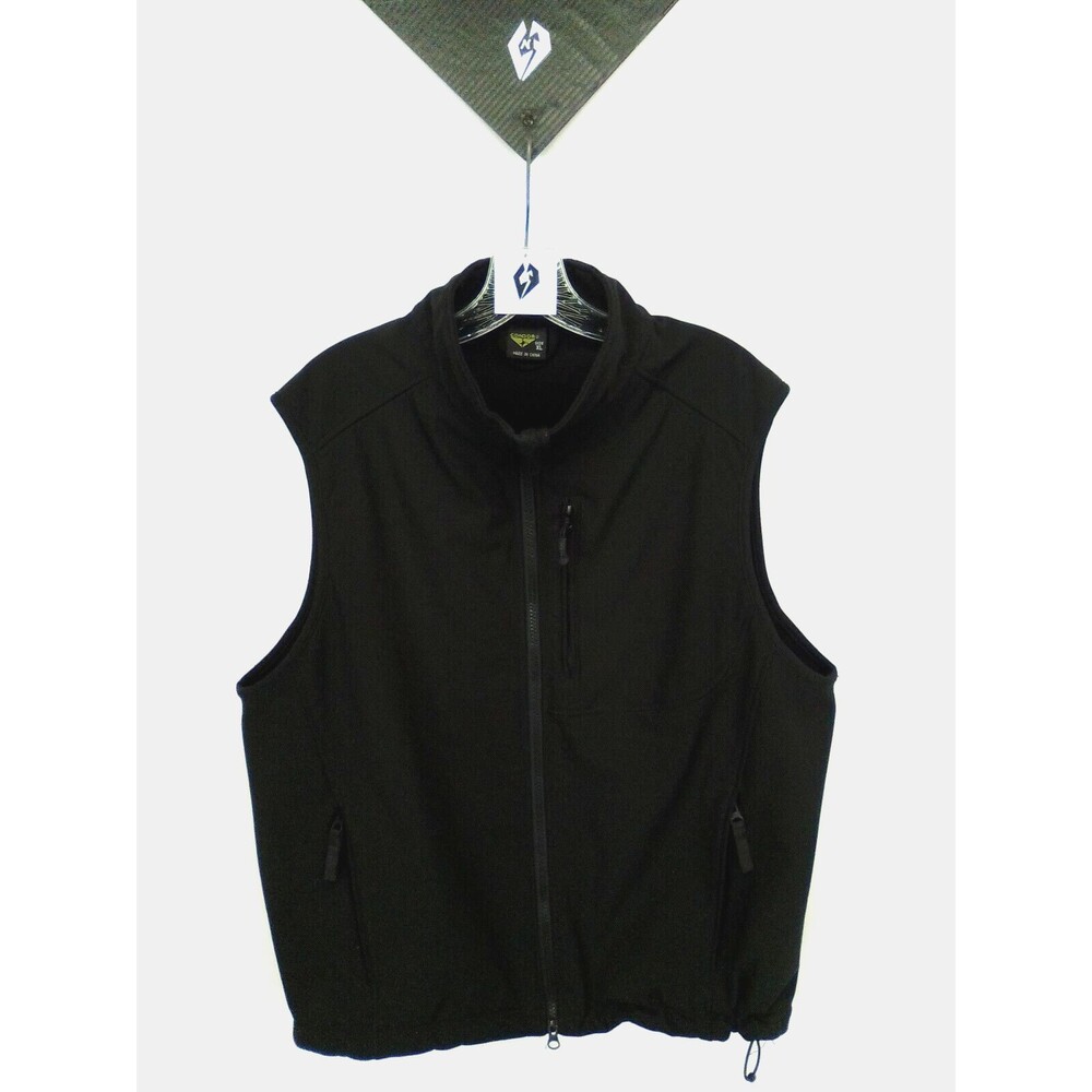 Condor Core Men's Soft Shell Drawsting Adujustable Black Vest Size XL